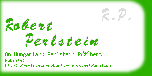 robert perlstein business card